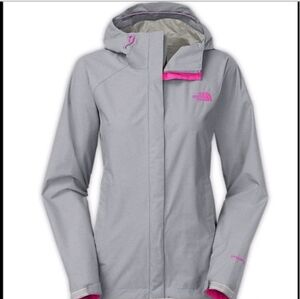 The North Face Zip Up Womens Rain Coat Hyvent Size Small